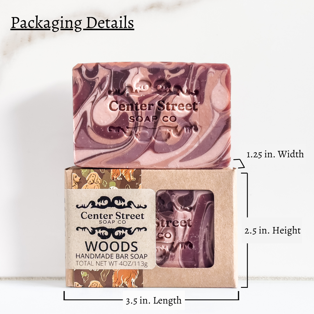 Woods Vegan Handmade Bar Soap For Men