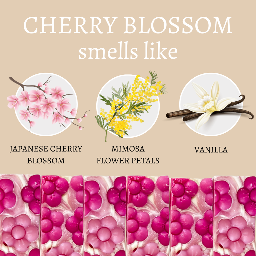 Cherry Blossom Vegan Handmade Soap Bar - 4oz